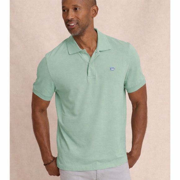 Southern Tide Other - Southern Tide Skipjack Polo Shirt Seafoam Green Large